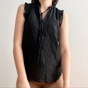 NWT JOIE SLEEVELESS BLACK BLOUSE - XS